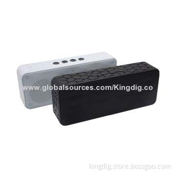 2.0 stereo Bluetooth portable speaker with dual loudspeaker